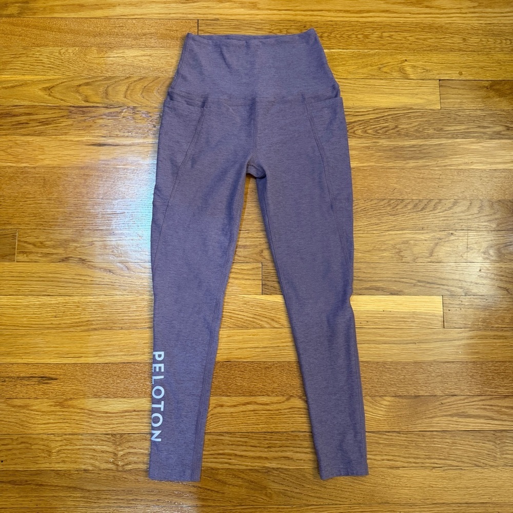 Beyond Yoga X Peloton High Waisted Leggings 22" Capri Heathered Pink - Size XS